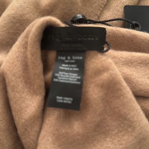 NWT Rag & bone HEATHERED CAMEL CASHMERE PONCHO - Picture 5 of 5